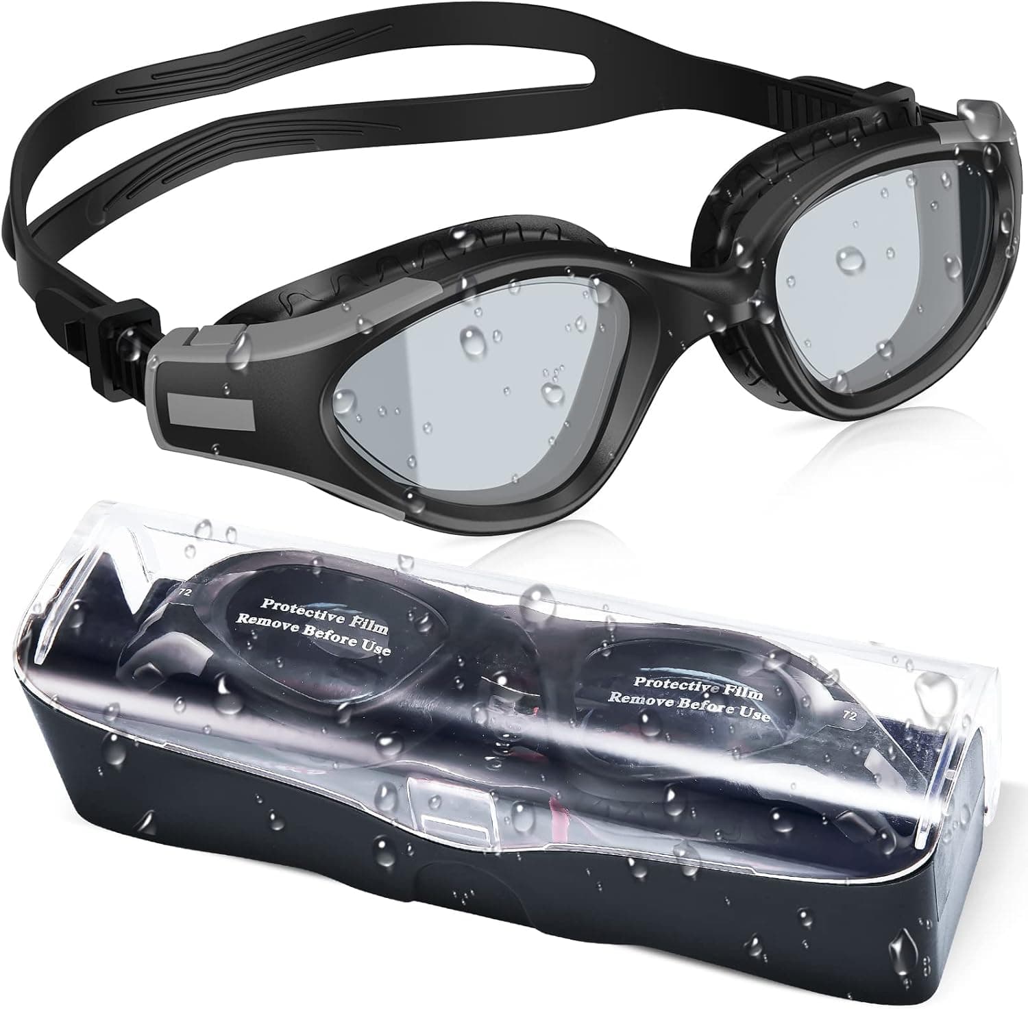 SwimStars Swim Goggles, Anti-Fog Swimming Goggles for Adult Men Women Youth