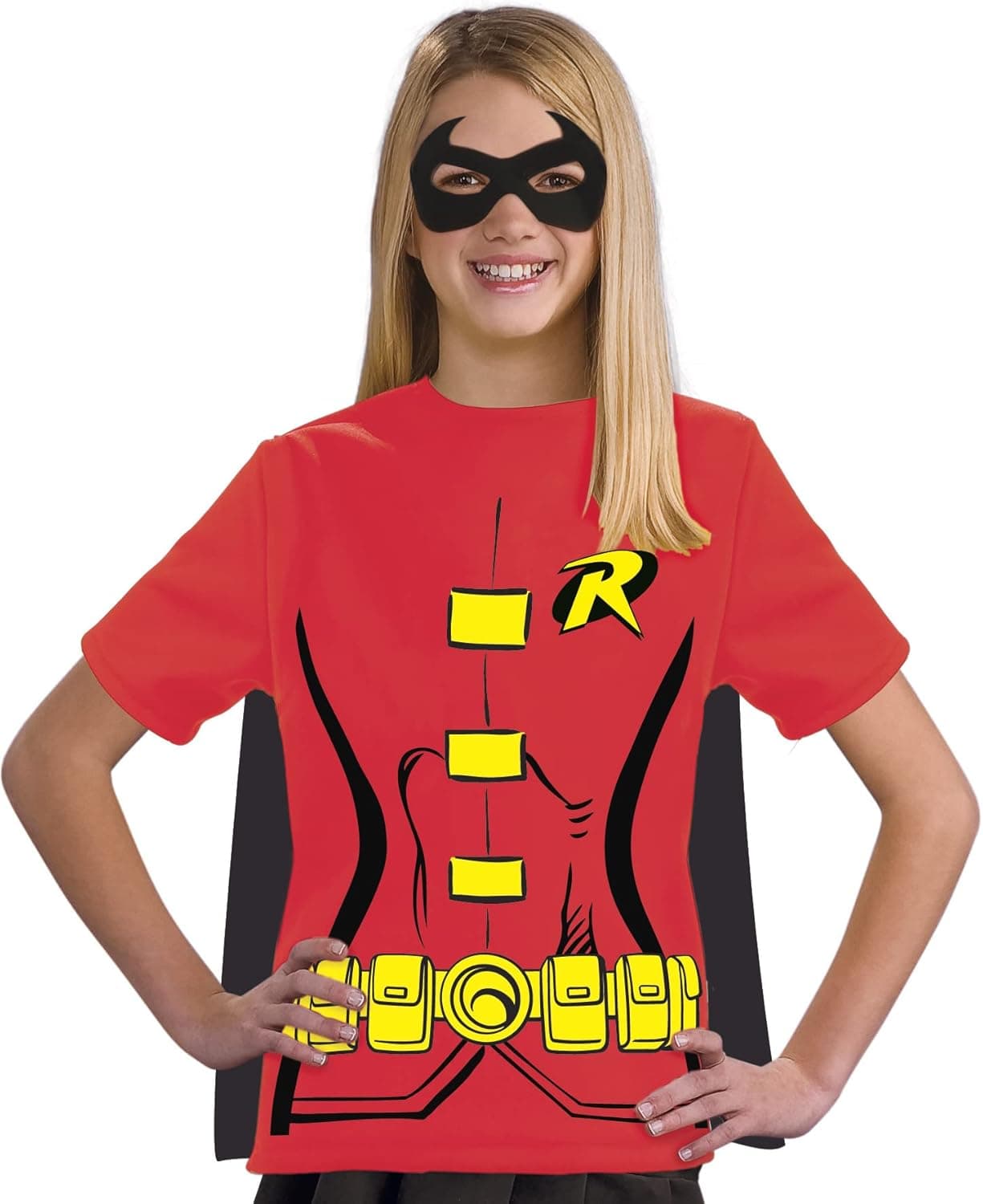Justice League Child's Female Robin 100% Cotton T-Shirt - Medium