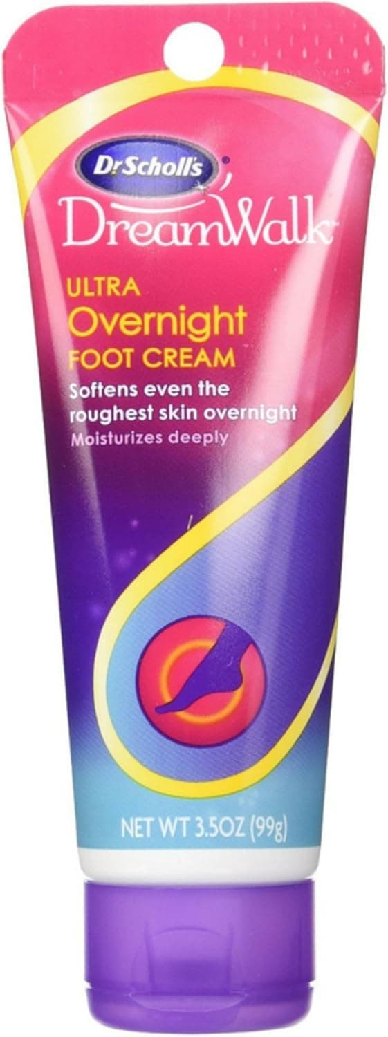 Dr. Scholl's Dream Walk Ultra Overnight Foot Cream 3.5 Ounce Tube