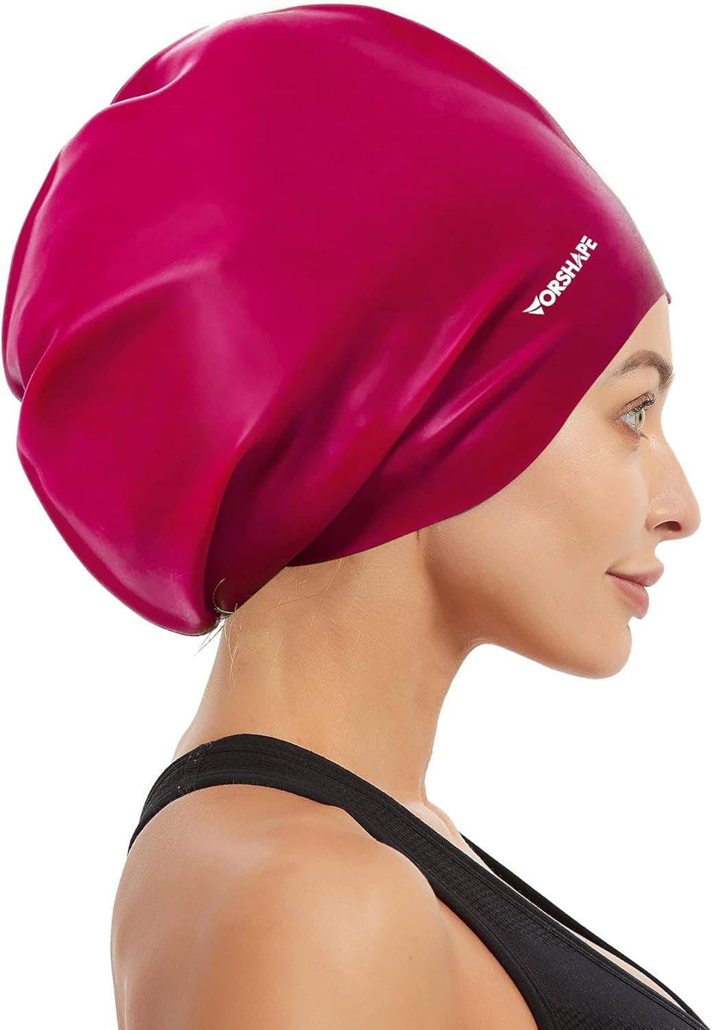 Vorshape Extra Large Swim Cap for Braids and Dreadlocks - Swimming Cap for Women Long Hair Adult Swim Cap for Long Thick Curly Hair Keep Your Hair Dry