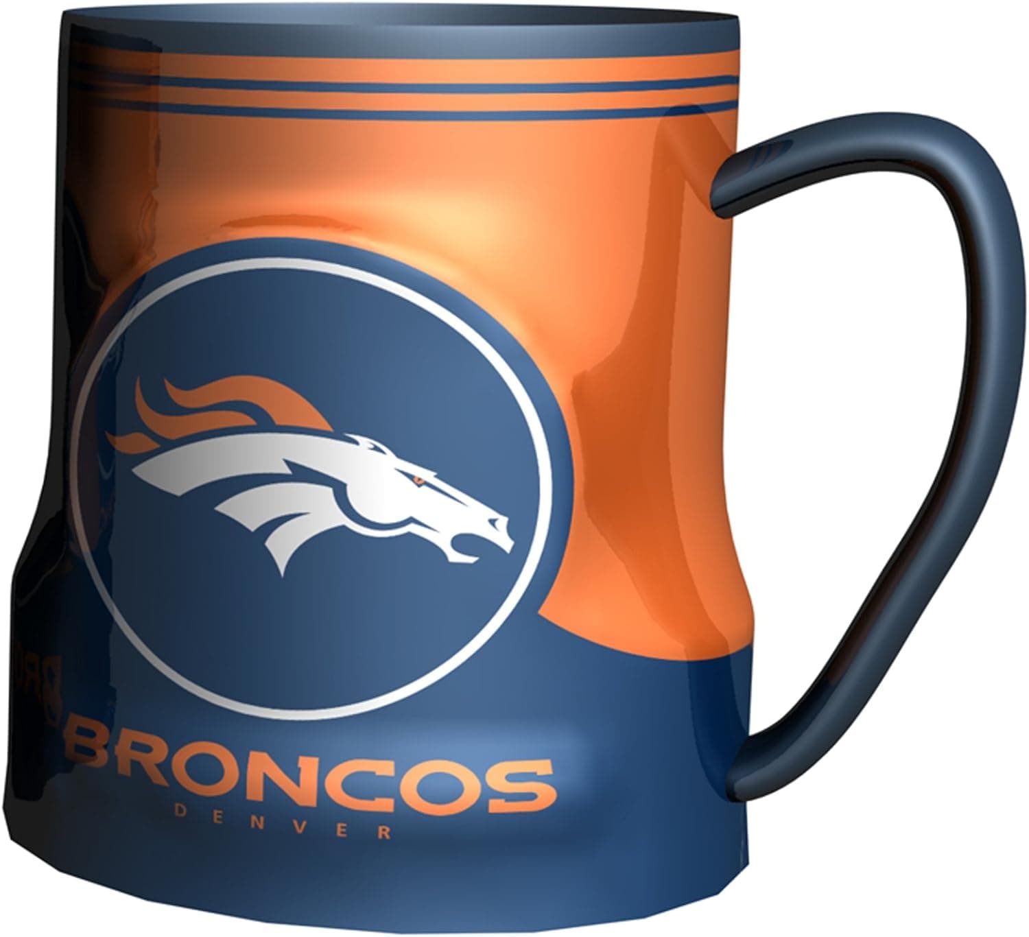 NFL Denver Broncos Sculpted Game Time Coffee Mug, 18-ounce