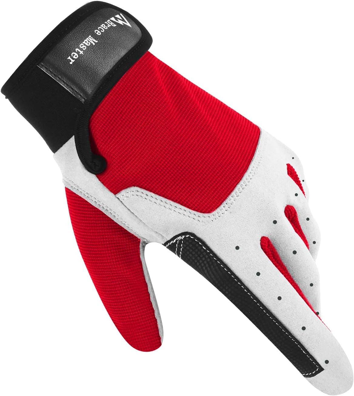 Brace Master Sailing Gloves Kayak Gloves Men Women for Sailing, Fishing, Boating, Kayaking, Surfing, Canoe Padding, Dinghy and Water Sports, Leather in Palm to Enhance Gripping