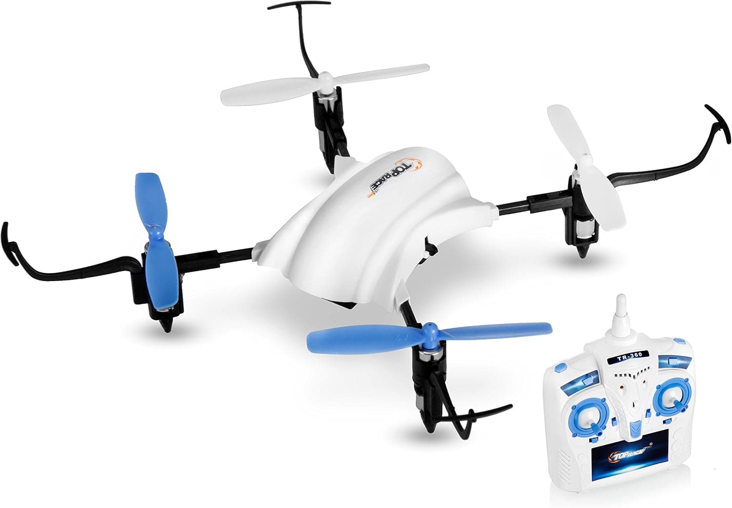 Top Race Stunt Drone, Flies Upside Down, 180 and 360 Degree Flips, 2.4Ghz Quadcopter Mini Drone (TR-360)
