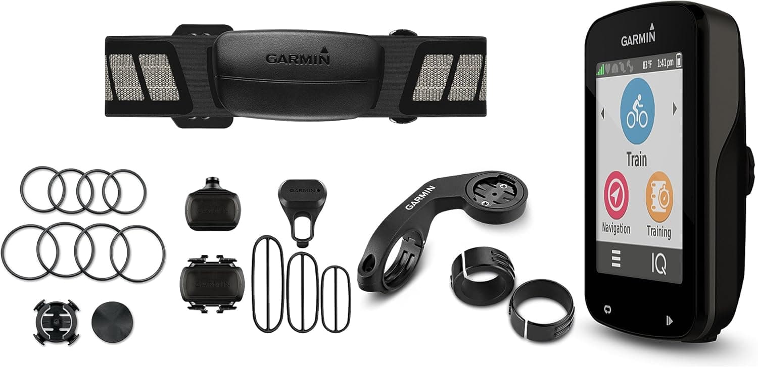 Garmin Edge 820 GPS Cycling Computer Bundle Black