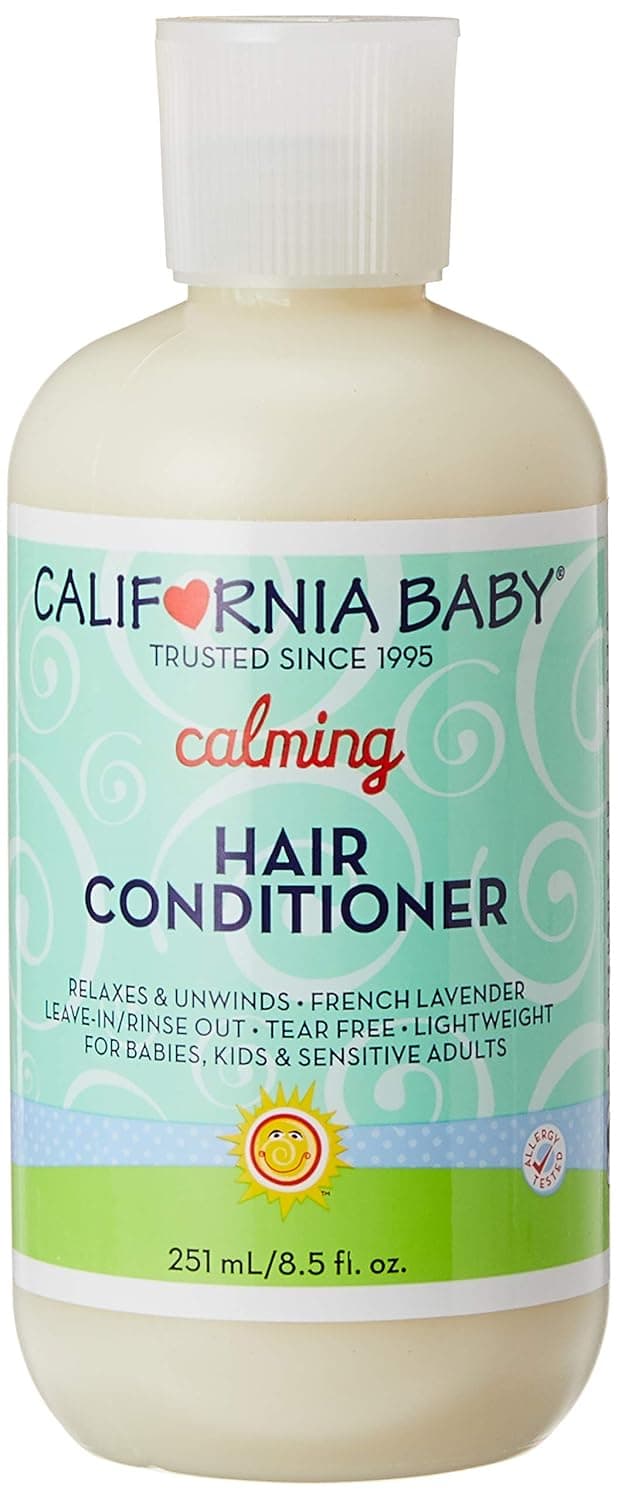 California Baby Calming Hair Conditioner | 100% Plant-Based Ingredients (USDA Certified) | Softens & Detangles Hair | Lavender Scent | Allergy-Friendly | Babies, Adults & Kids Conditioner for Dry & Sensitive Skin | 251 mL / 8.5 fl. oz.