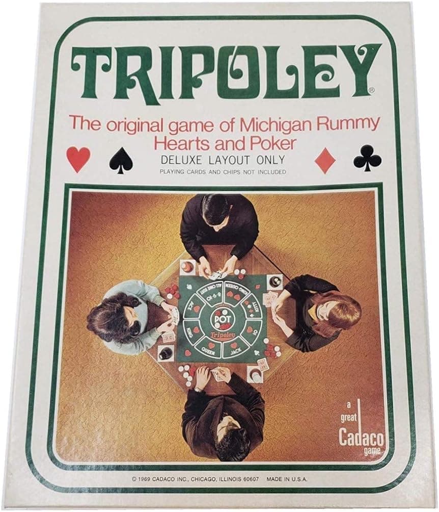 Tripoley: The 1969 Original game of Michigan rummy, Hearts and Poker [Deluxe Edition No. 111]