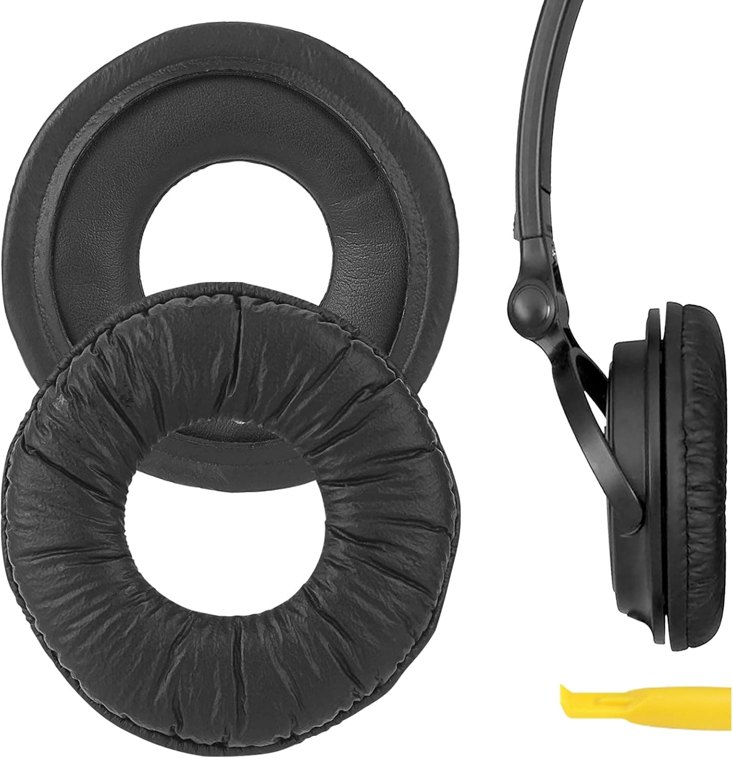 Geekria QuickFit Replacement Ear Pads for Sony MDR-V150 V200 V250 V300 V400 ZX100 ZX110 ZX110NC ZX220BT ZX300 ZX310 ZX330BT Headphones Earpads, Headset Ear Cushion (Black)