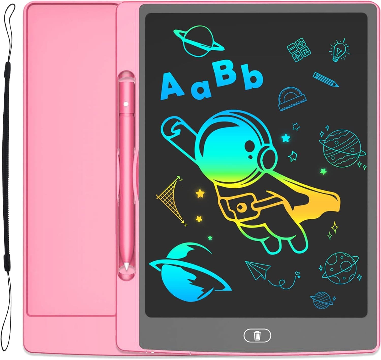 LCD Writing Tablet for Kids, 8.5 Inch Doodle Board Drawing Pad for Kids Drawing Tablet Toys for 3-6 Years Old Girls Boys, Educational Drawing Board Gifts for 3 4 5 6 Year Old Boys Girls, Pink