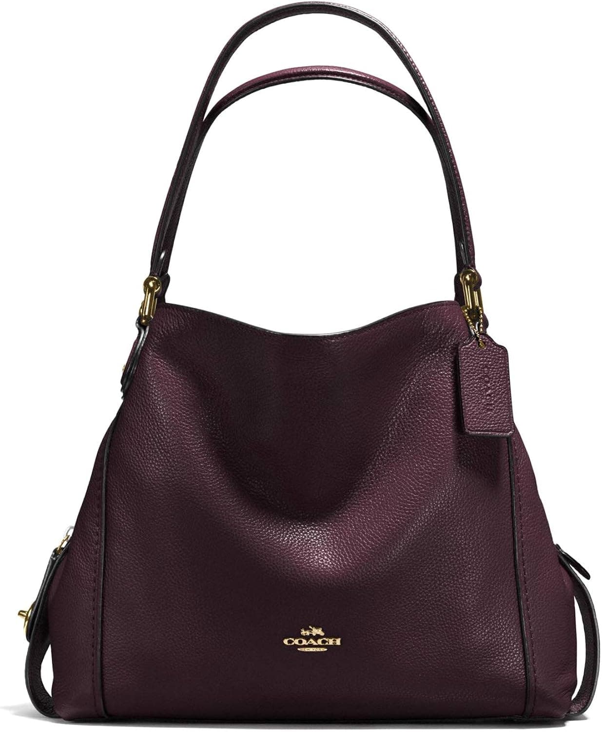 Coach Edie Shoulder Bag 31 Oxblood/Light Gold
