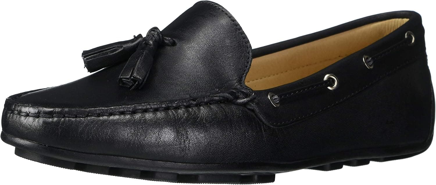 Driver Club USA Women's Leather Made in Brazil Tassle Driving Loafer
