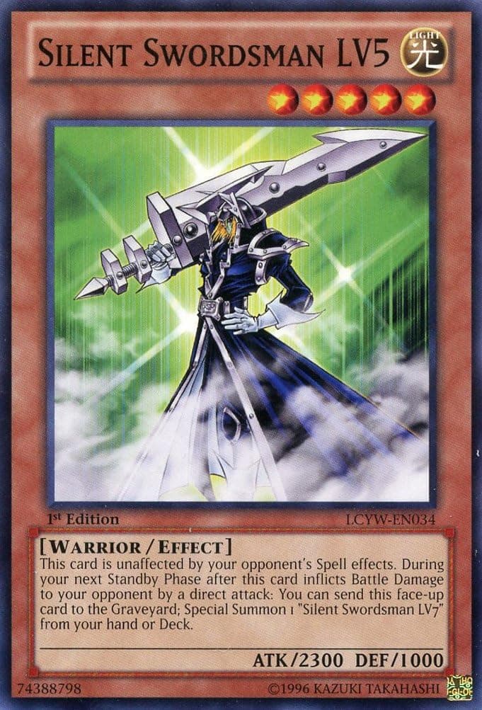 YU-GI-OH! - Silent Swordsman LV5 (LCYW-EN034) - Legendary Collection 3: Yugi's World - 1st Edition - Common