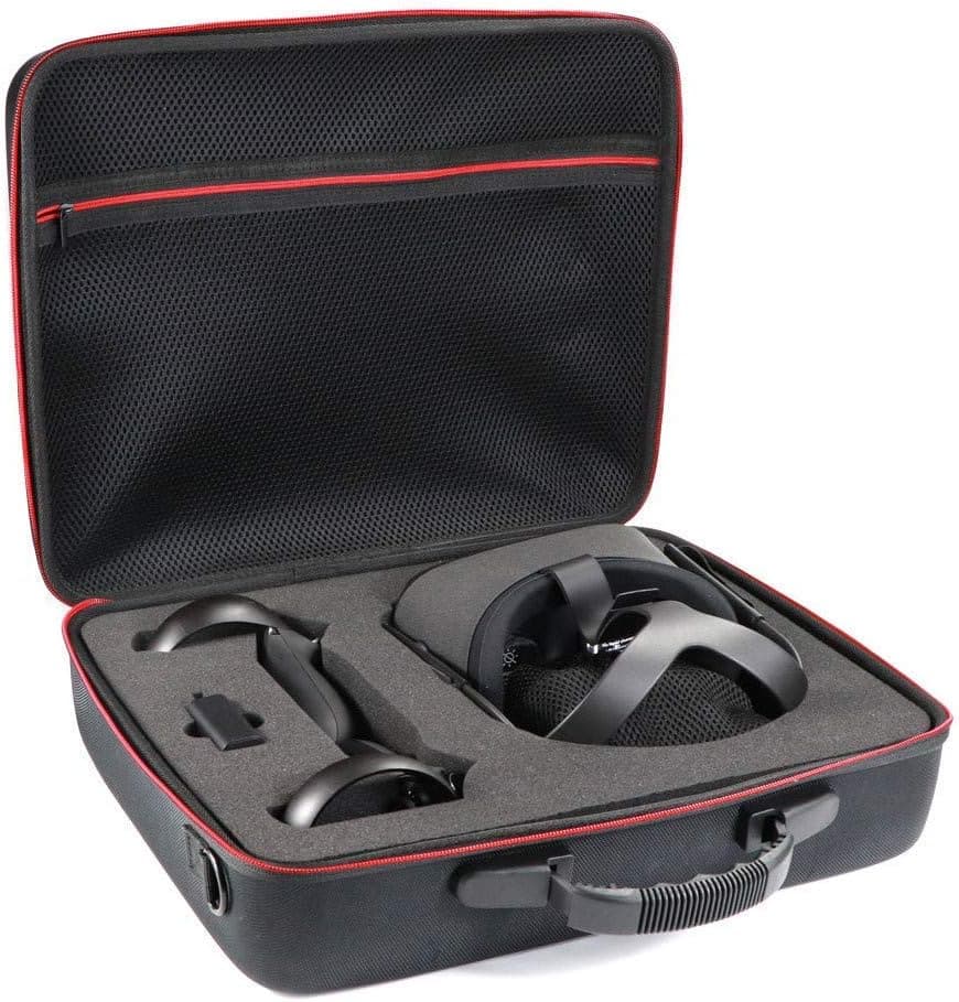 Portable Hard Carrying case for Oculus Quest All-in-one VR Gaming Headset and Controllers– 128G Protective Storage Box with Accessories