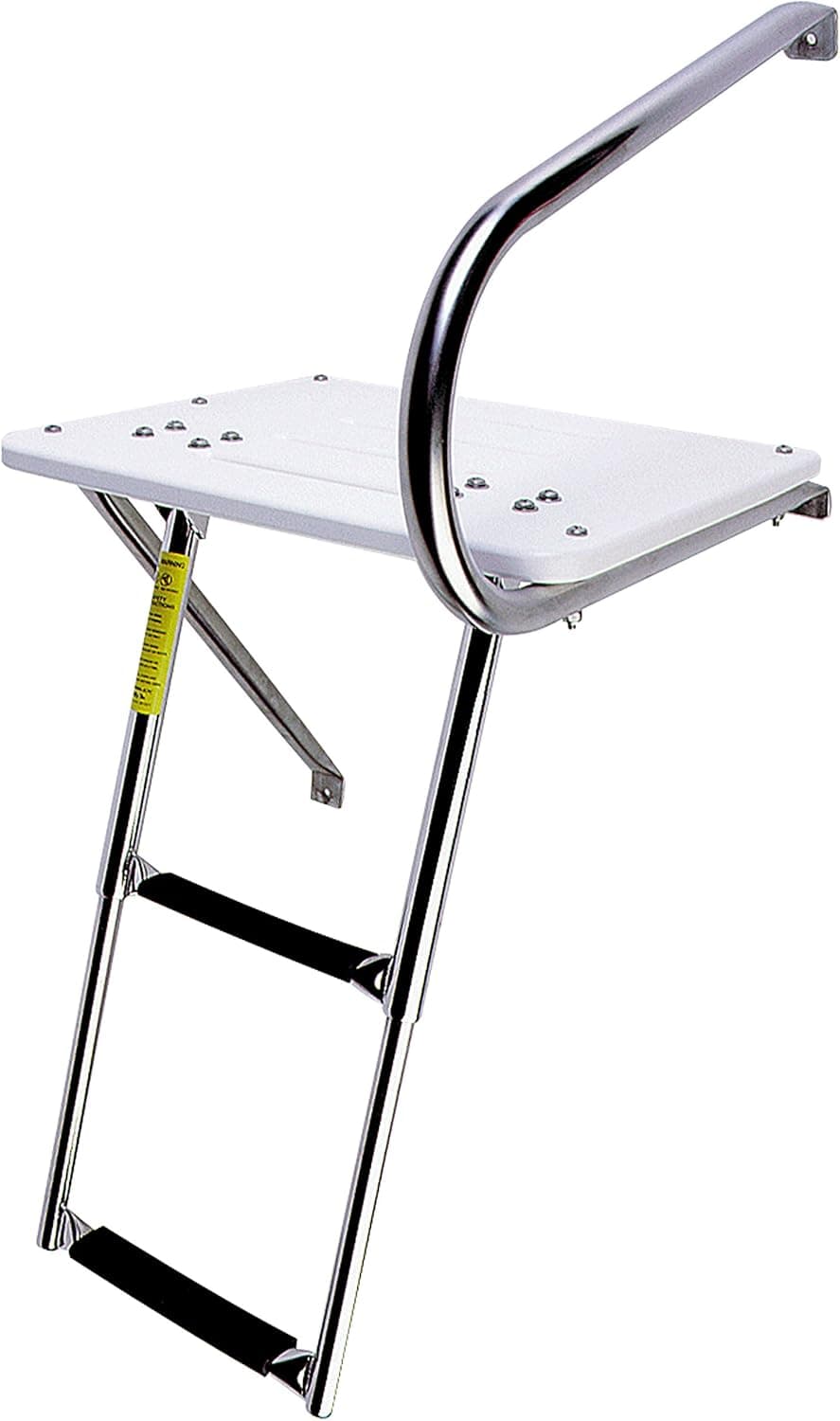 Garelick/Eez-In 19536:01 Combo Outboard Transom Platform/Telescopic Ladder