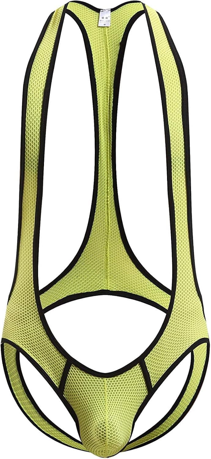 Swbreety Men's Jockstrap Leotard Underwear Jumpsuits Wrestling Singlet Bodysuit