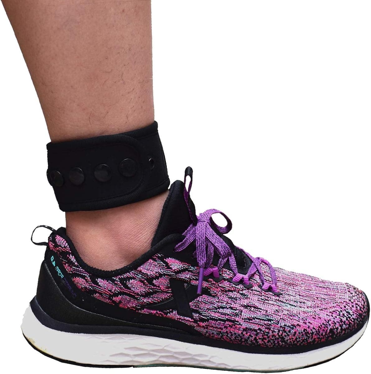 Adjustable Ankle Band with Snaps Closure for Men and Women, Compatible with Fitbit Blaze Fitbit Charge 2/3/4/5 Fitbit Zip Fitbit Inspire HR or Garmin Vivofit/2/3/4