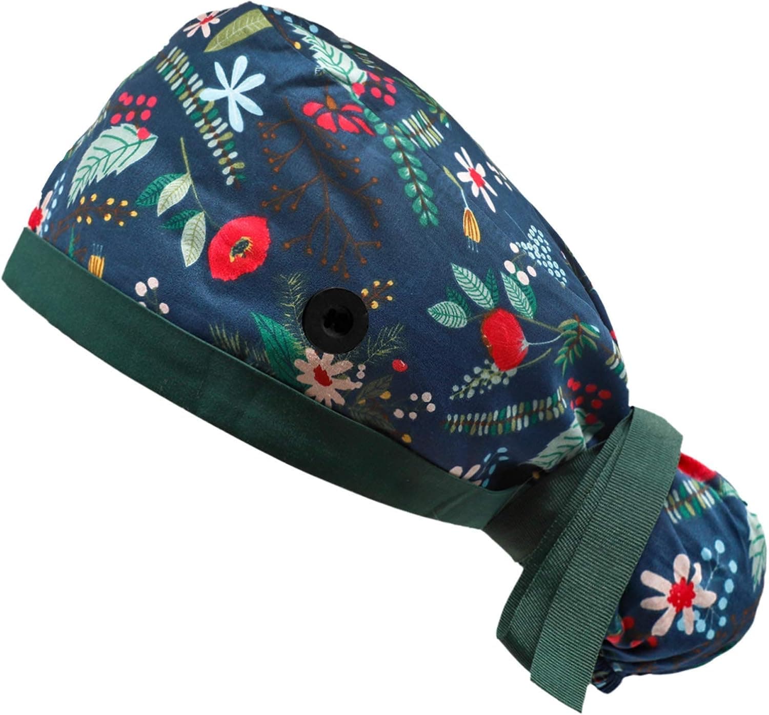 YTI Gourd-Shaped Working Caps with Buttons Upgrade Sweatband Adjustable Bouffant Hats Headwear for Women Men One Size