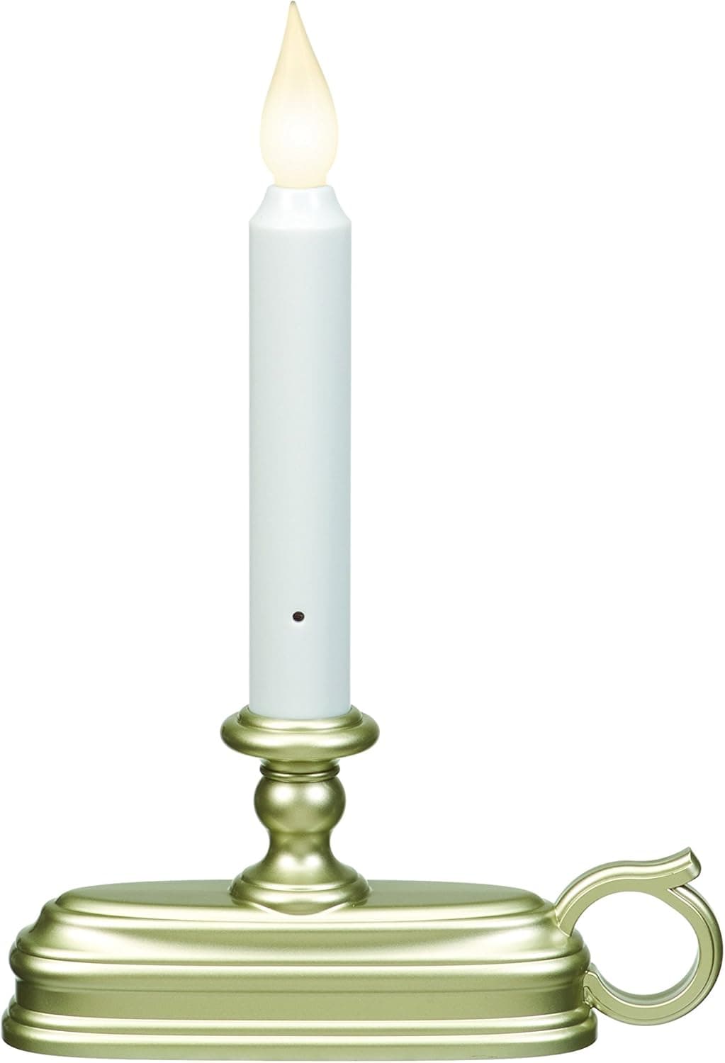 Xodus Innovations FPC1325P Battery Operated 9 inch Window Candle with Tilt to Change Flame Color and Dusk to Dawn Light Sensor Timer,Plastic, Pewter/Silver