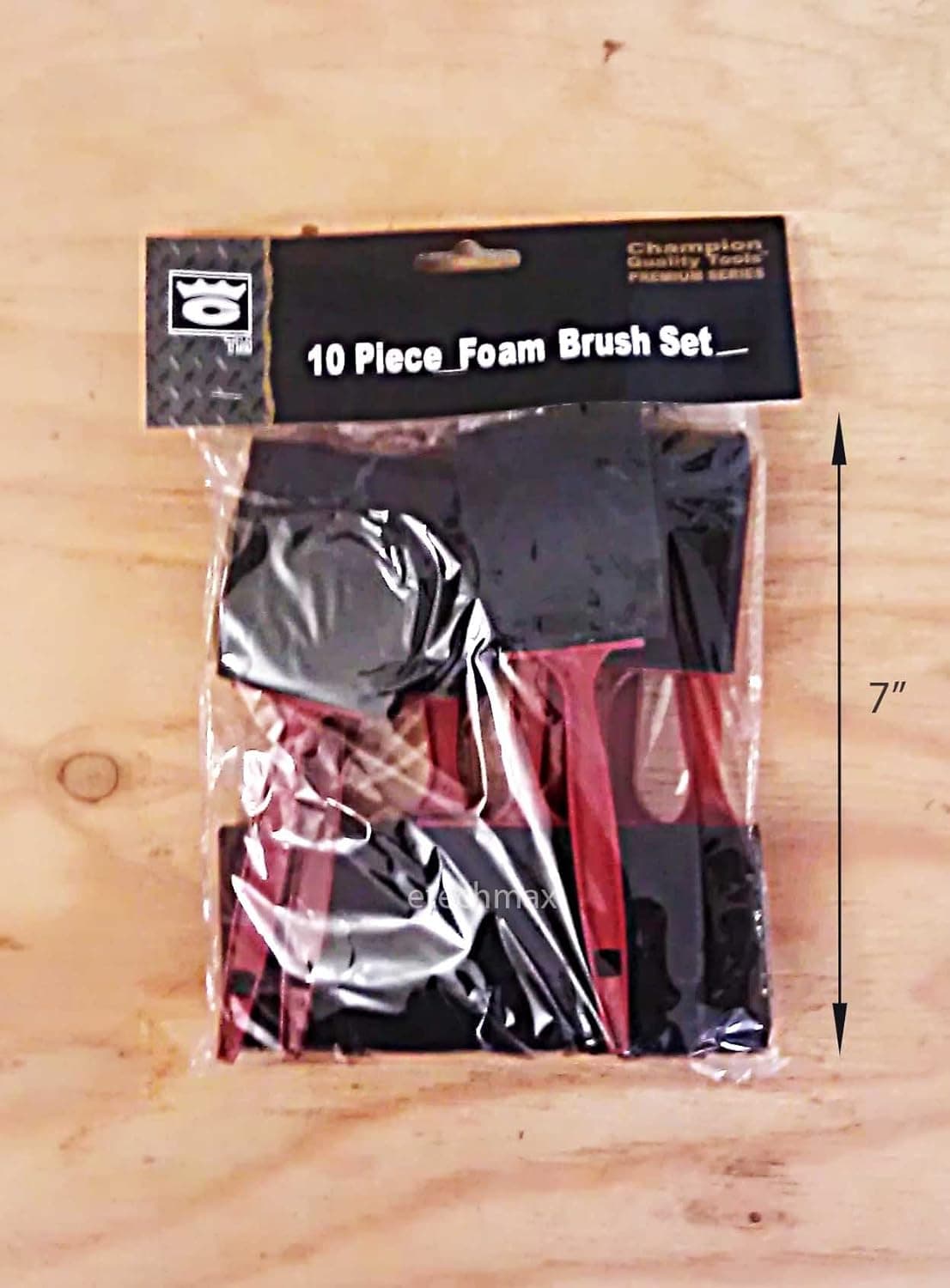 10pc Foam Paint Brush Set (Assorted Sizes)