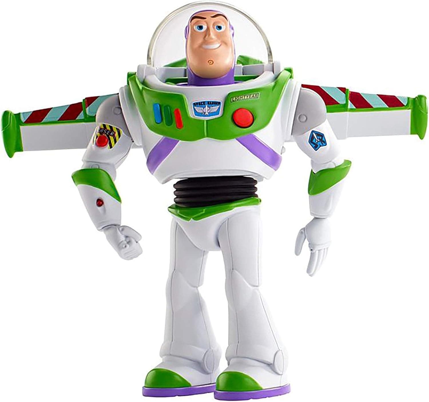 Toy Story Ultimate Walking Buzz Lightyear, 7 in Tall Figure with 20+ Sounds and Phrases, Walking Motion and Expandable Wings, Gift for Kids 3 Years and Older with Expandable Wings