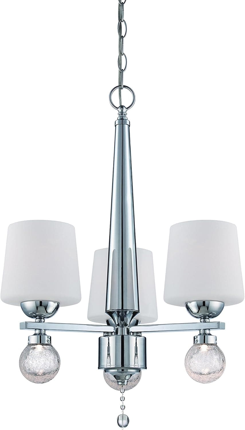 Designers Fountain LED85083-CH Astoria 3 Light Chandelier, 19.5" x 19.5" x 26.75"