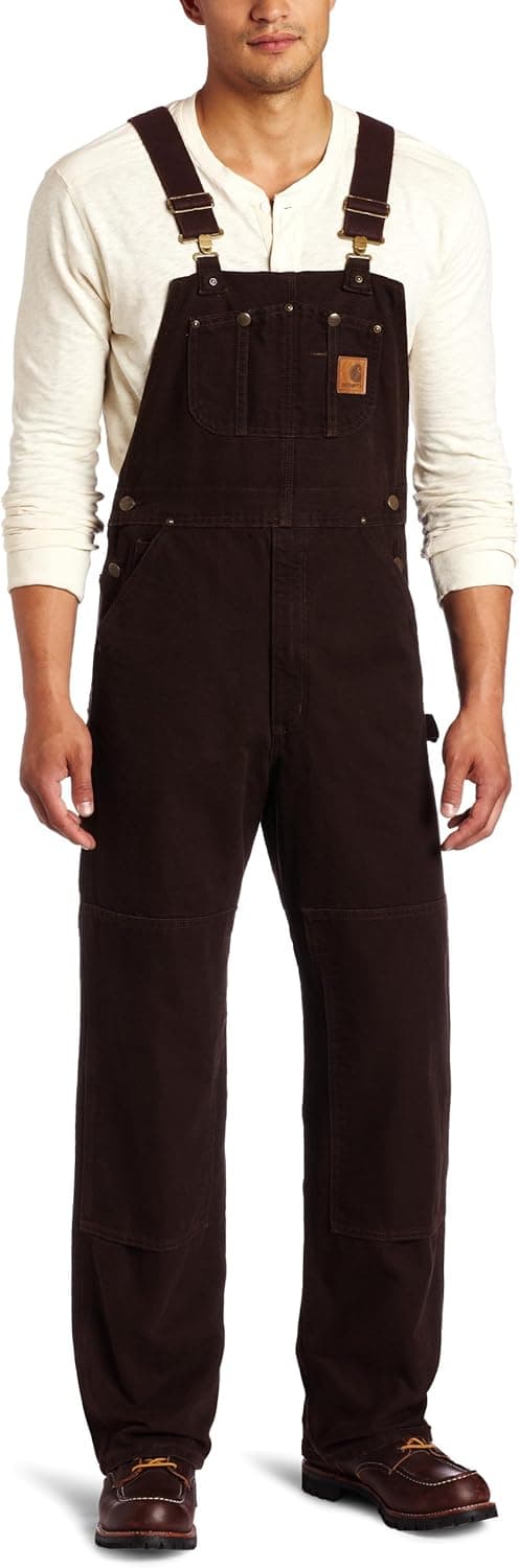 Carhartt Men's Sandstone Unlined Bib Overall R06