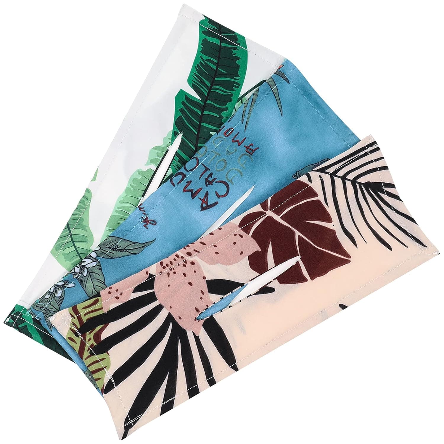 XINRUI 3 Pcs Deft Bun for Hair, French Twist Hair Bun Maker Fashion Headband Print Headwraps Elastic Bands Hair Ties for Girl Women