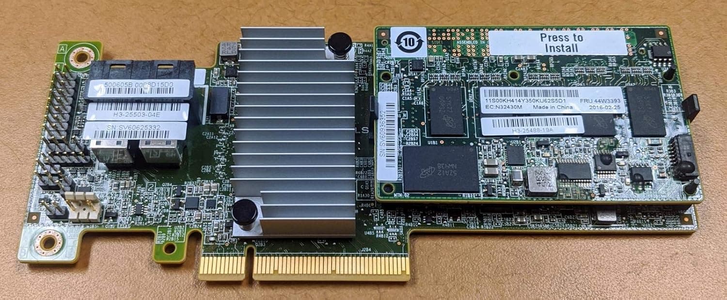 IBM 46C9111 ServeRAID M5210 SAS/SATA Controller 46C9111-NO Bracket IBM SERVERAID M5210 SAS/SATA 12GB/S RAID ON CHIP