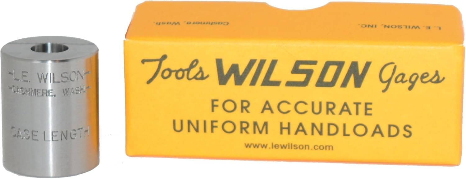 L.E. Wilson CLG-444M Case Length Gage for 444 Marlin, Measures Case Length Only, Polished Steel