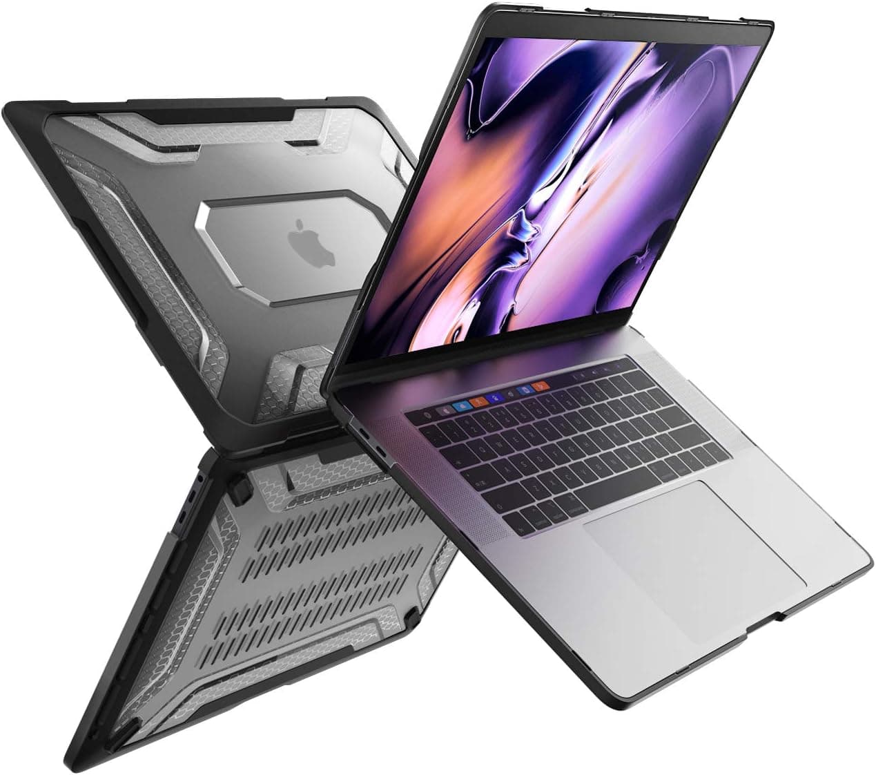 SUPCASE [Unicorn Beetle Series] Case Designed for MacBook Pro 16 inch A2141 (2019 Release), Slim Rubberized TPU Bumper Cover with Touch Bar and Touch ID (Black)