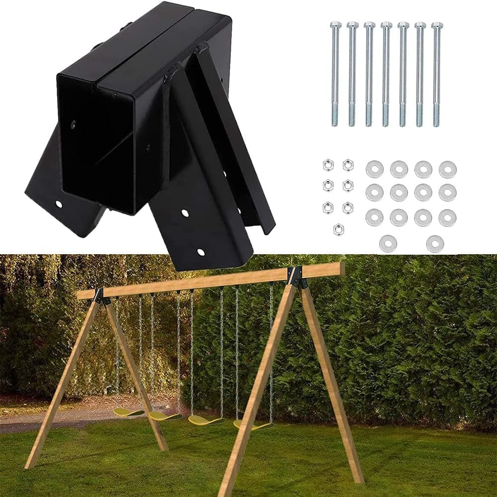 vikofan 1Pcs EZ A-Frame Bracket Fit for DIY Playset Swing Set Swing Beam