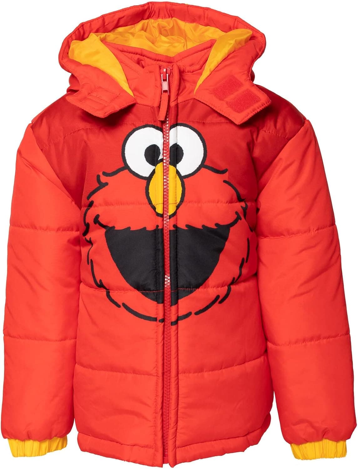 Sesame Street Elmo Zip Up Fashion Winter Coat Puffer Jacket
