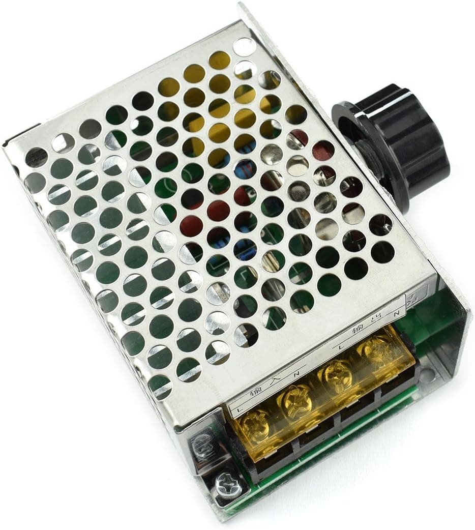 DZS Elec AC 220V 4000W Voltage Regulator Dimmer Motor Speed Controller 10V-220V Large Power AC SCR Voltage Regulation Dimming Tempering Power Monitor Regulator Module