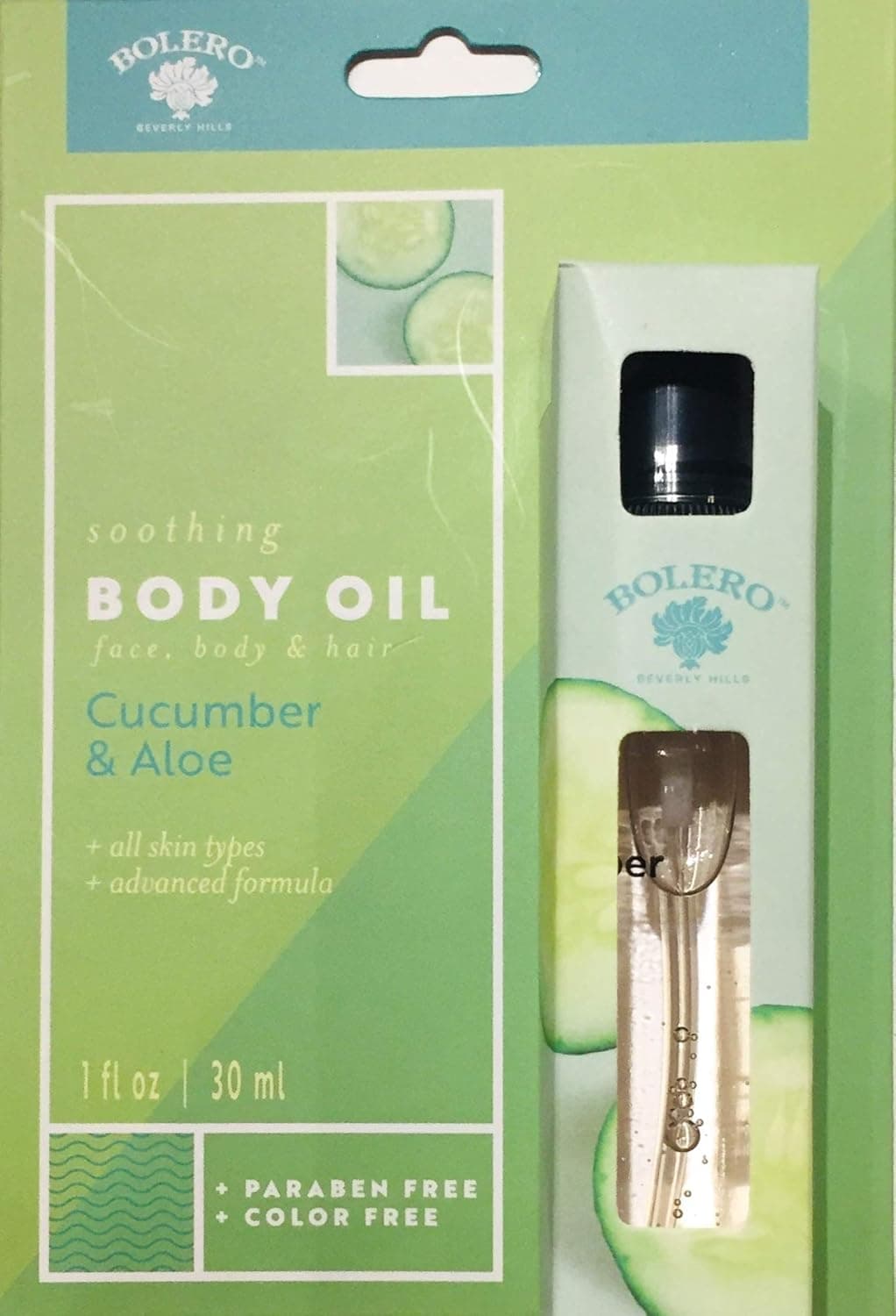 Bolero Soothing Body Oil Cucumber & Aaloe