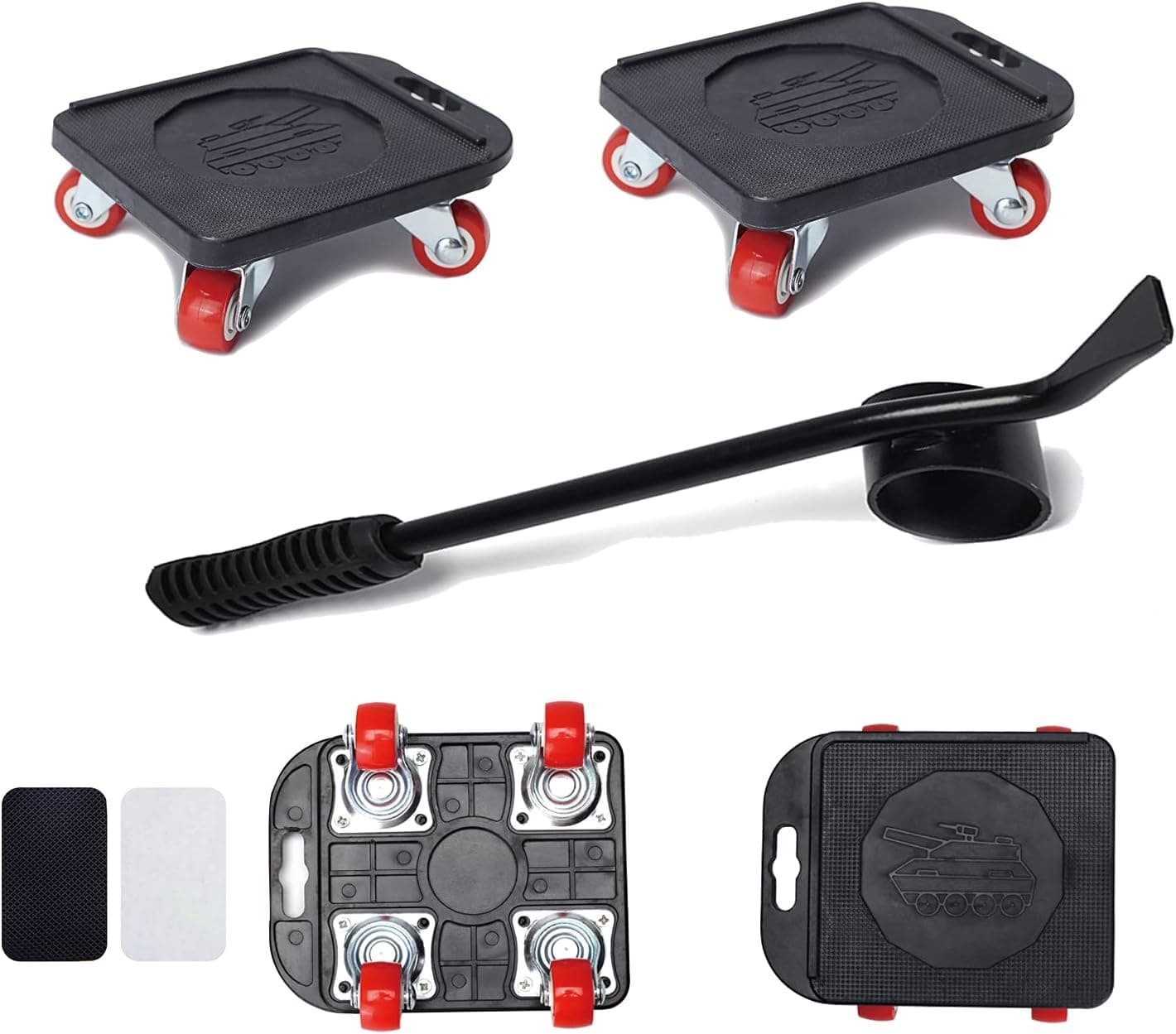 Heavy Duty Furniture Lifter & 4 Pcs Furniture Slides Kit ,Furniture Mover Kit,Max Load for 600LBS/300KG, 360° Rotatable