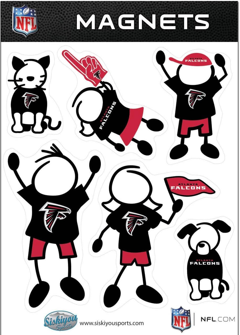 Siskiyou Sports NFL Family Magnet Set