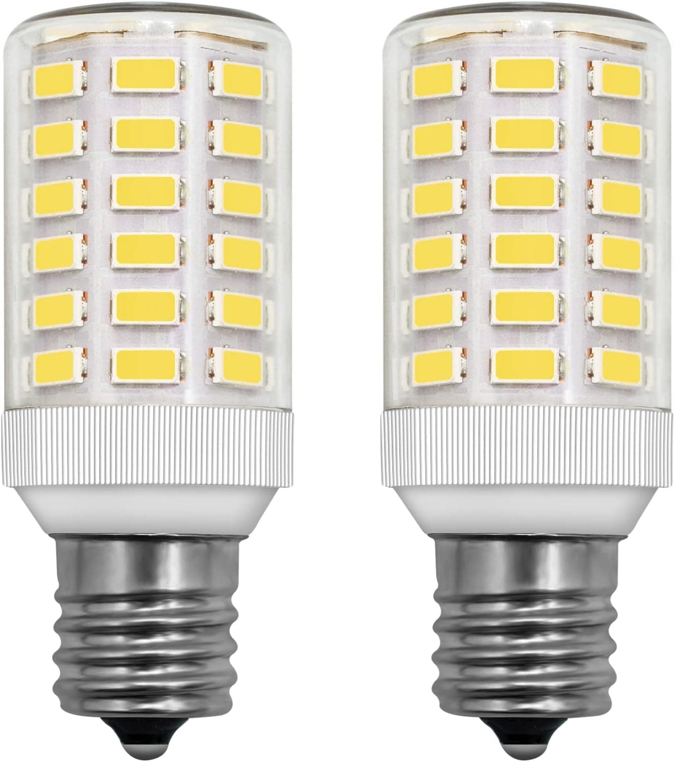 TZLONMFG LED E17 Appliance Light Bulb 5W (40W-80W Equivalent) T8 Tubular Intermediate Base for Refrigerator Microwave Range Hood Stovetop Light AC100-265V Non-Dimmable 5000K Daylight White, Pack of 2
