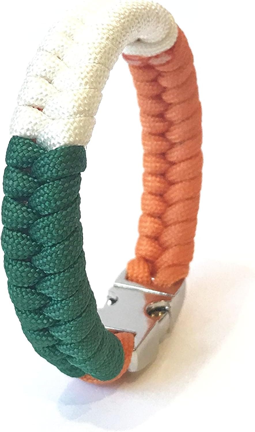 TRU550 Ireland Flag Kiss Me I'm Irish Mens & Women Paracord Survival Bracelet Jewelry