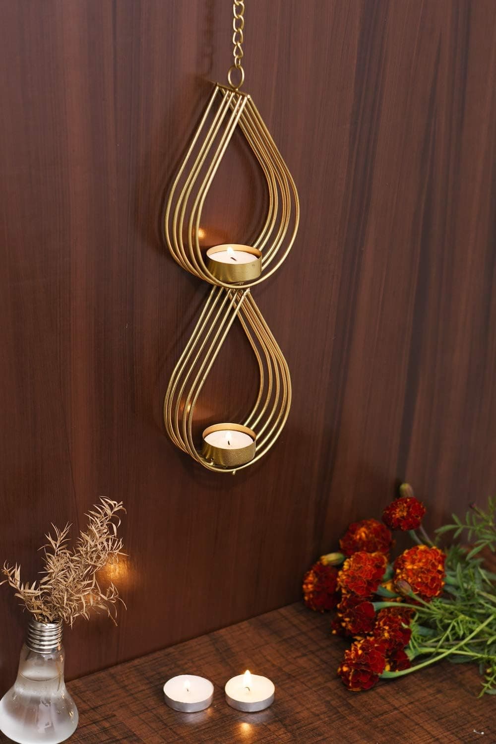 CraftVatika Decorative Candle Holder Wall Sconce Tea Light Wall Hanging Mounted for Living Room Home Decorations,Weddings,Event