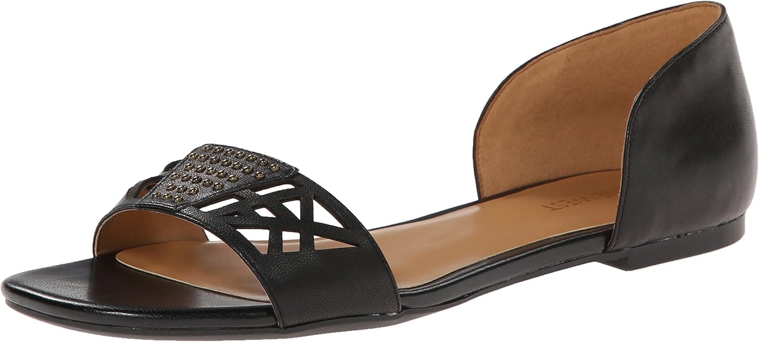 Nine West Women's Slowdown Leather Dress Sandal