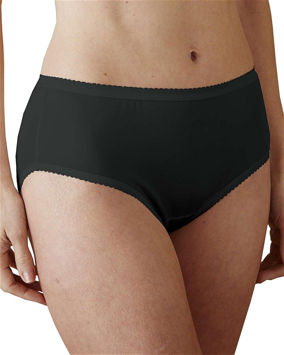 Shadowline Women's Plus-Size Panties-Nylon Hipster (3 Pack)