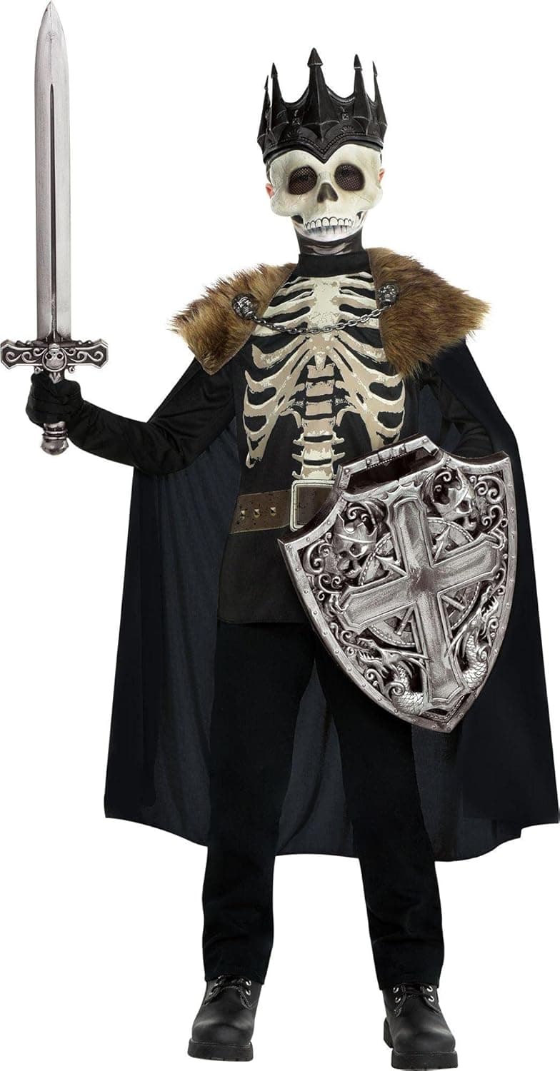 Skeleton Dark King Costume - Boy Small 4-6, 1 Pc