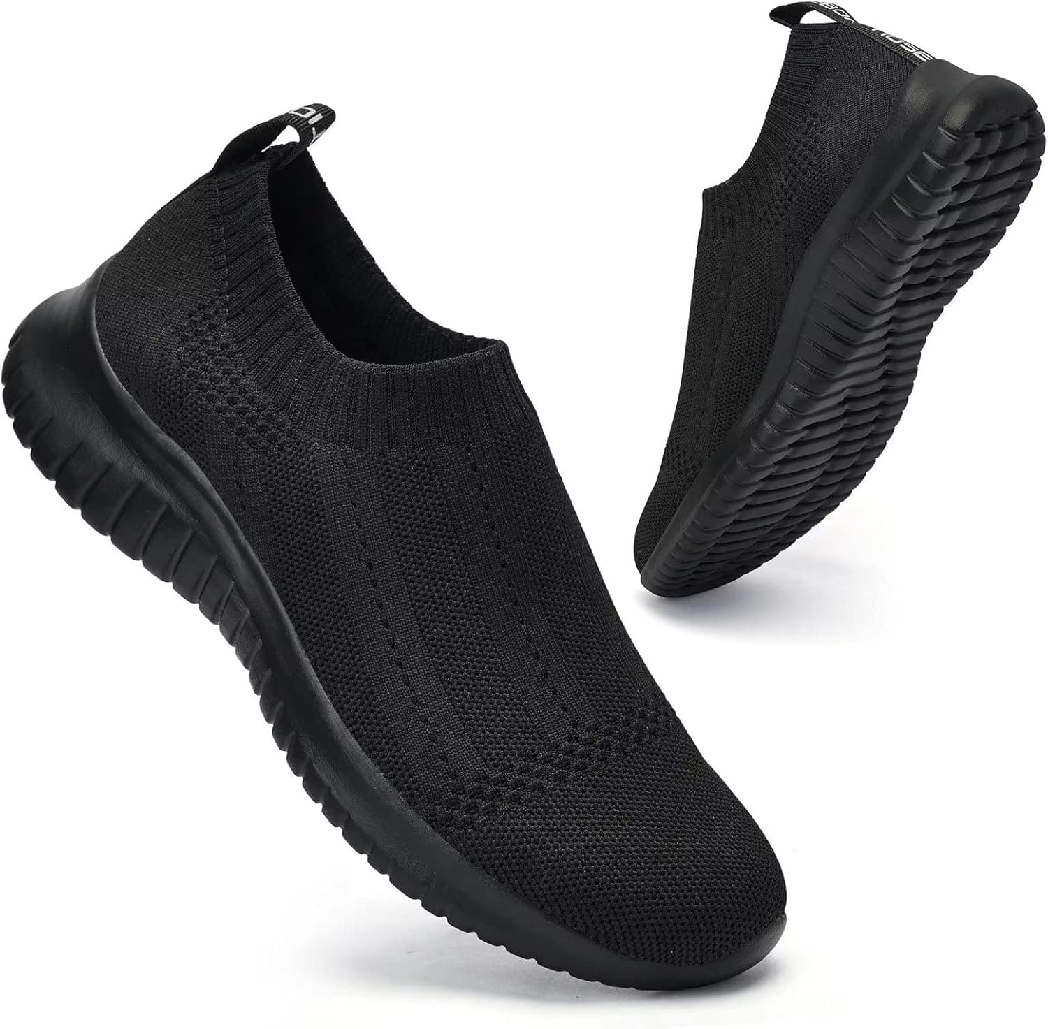 LANCROP Women's Walking Shoes - Casual Breathable Athletic Tennis Slip on Sneakers