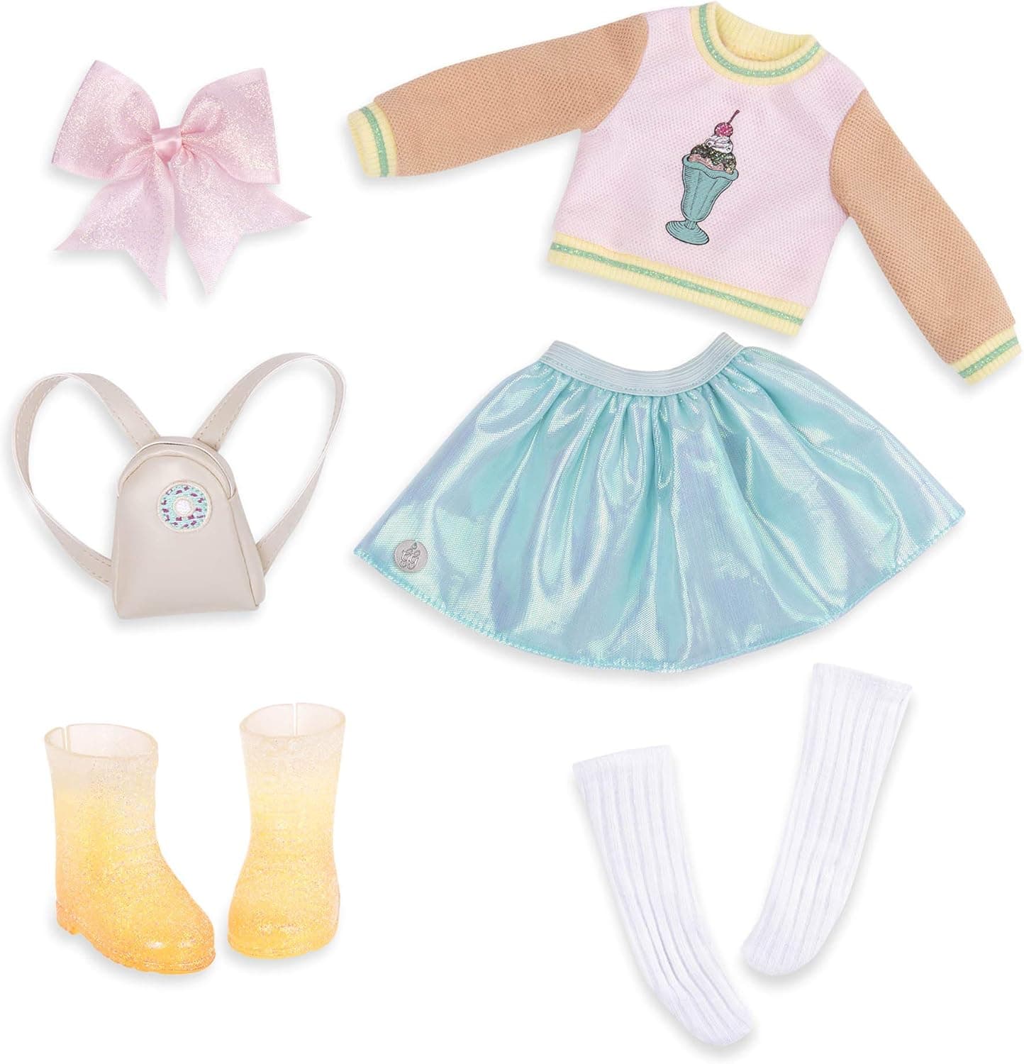 Glitter Girls – Sweet Dazzle Tutu & Sweater Deluxe Outfit - 14-inch Doll Clothes & Accessories For Girls Age 3 & Up – Children’s Toys
