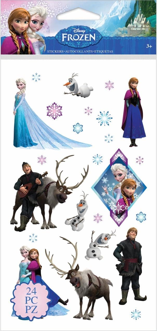 Disney Flat Stickers, Frozen Characters