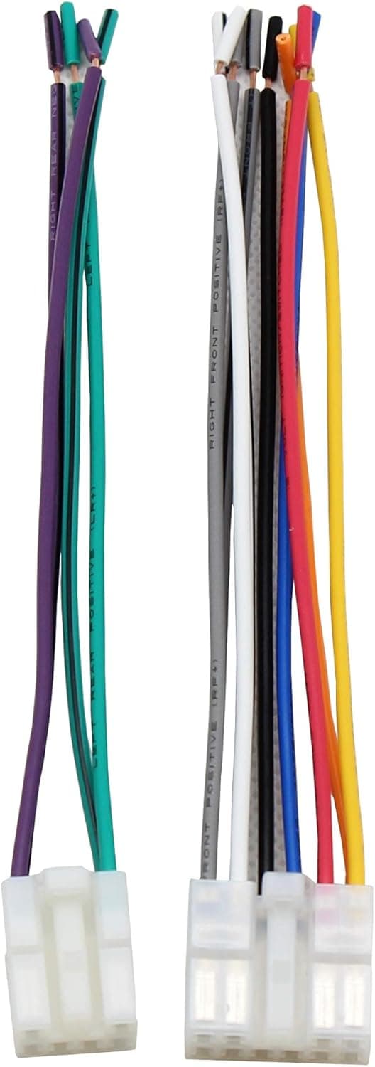 RED WOLF Car Radio Reverse Wiring Harness Adapter Select for Toyota Corolla 1987-2010, Tundra 1999-2017, Scion 2005-2018, Lexus 1990-2003 Non JBL System, Replace OEM Stereo Wire Cable Female Plug