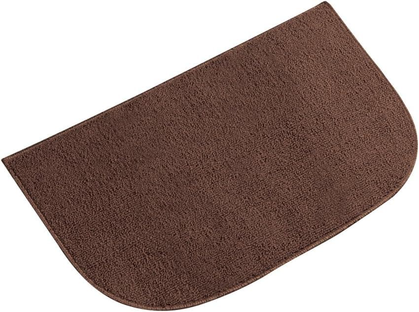 Collections Etc Berber High Traffic Skid-Resistant Utility Floor Rug, Chocolate, 18 X 28