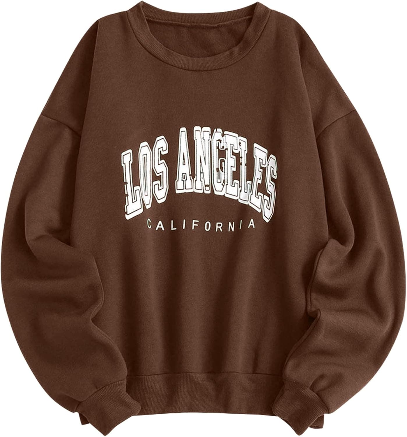 ZAFUL 2022 Winter Women's Letter Graphic Pullover Sweatshirts Unisex Oversized Fleece Lined Sweatshirt Y2K Tops