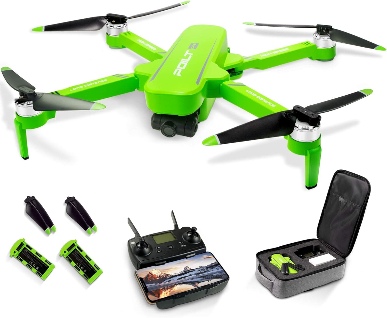 X17 GPS Drone with Camera for Beginner, RC Drone Quadcopter 5G Wifi Drone with 6K HD Anti-shake Camera for Adults, 2 Batteries, Brushless Motor
