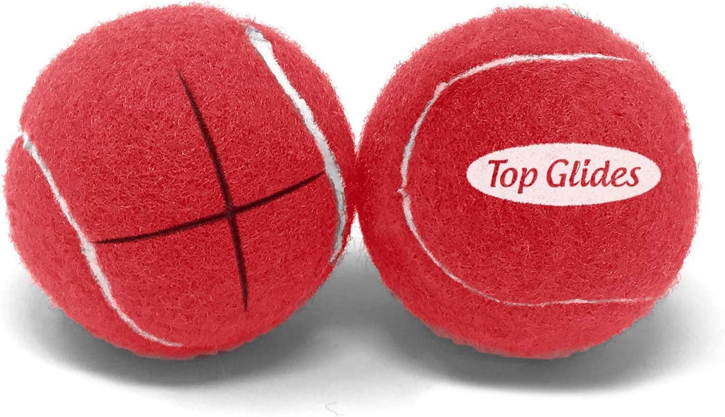 Top Glides Precut Walker Tennis Ball Glides (Red)