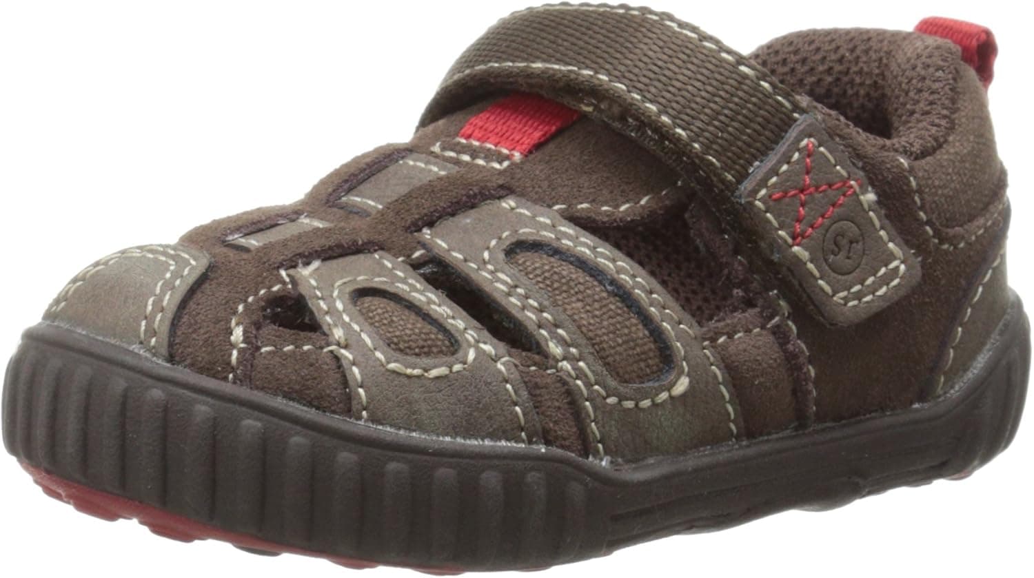Stride Rite SRT Churchill Fisherman Sandal (Toddler),Brown,4 M US Toddler